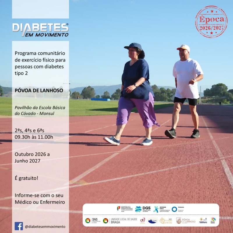 uls-de-braga-Diabetes em Movimento está de regresso à Póvoa de Lanhoso